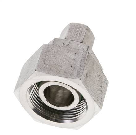 8S & 25S Stainless Steel Straight Cutting Fitting with Swivel 400 bar FKM O-ring Sealing Cone ISO 8434-1