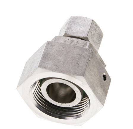 12S & 25S Stainless Steel Straight Cutting Fitting with Swivel 400 bar FKM O-ring Sealing Cone ISO 8434-1