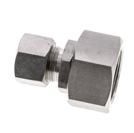 16S & 25S Stainless Steel Straight Cutting Fitting with Swivel 400 bar FKM O-ring Sealing Cone ISO 8434-1