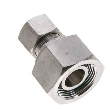 16S & 25S Stainless Steel Straight Cutting Fitting with Swivel 400 bar FKM O-ring Sealing Cone ISO 8434-1