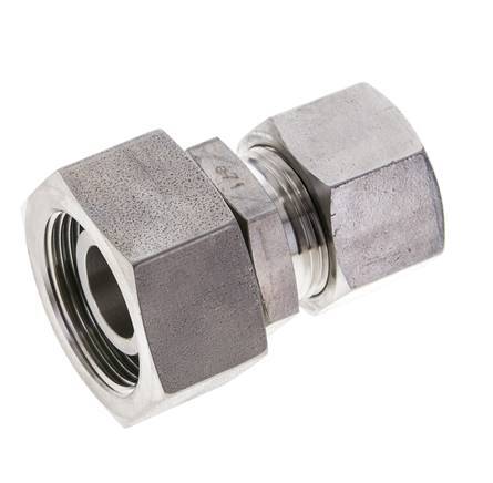 20S & 25S Stainless Steel Straight Cutting Fitting with Swivel 400 bar FKM O-ring Sealing Cone ISO 8434-1