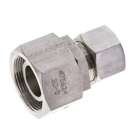 20S & 30S Stainless Steel Straight Cutting Fitting with Swivel 400 bar FKM O-ring Sealing Cone ISO 8434-1