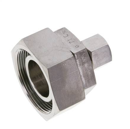 12S & 38S Stainless Steel Straight Cutting Fitting with Swivel 315 bar FKM O-ring Sealing Cone ISO 8434-1