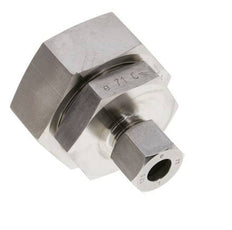 12S & 38S Stainless Steel Straight Cutting Fitting with Swivel 315 bar FKM O-ring Sealing Cone ISO 8434-1