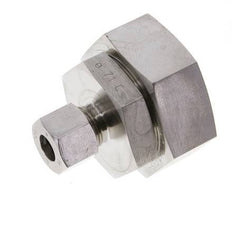12S & 38S Stainless Steel Straight Cutting Fitting with Swivel 315 bar FKM O-ring Sealing Cone ISO 8434-1