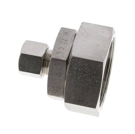 12S & 38S Stainless Steel Straight Cutting Fitting with Swivel 315 bar FKM O-ring Sealing Cone ISO 8434-1