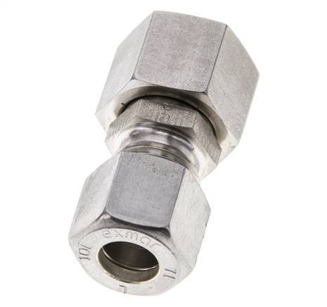 10L & 12L Stainless Steel Straight Compression Fitting with Swivel 315 bar FKM O-ring Sealing Cone ISO 8434-1
