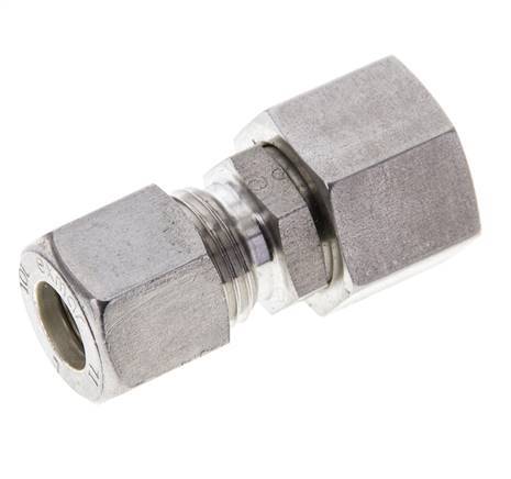 10L & 12L Stainless Steel Straight Compression Fitting with Swivel 315 bar FKM O-ring Sealing Cone ISO 8434-1