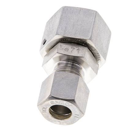 10L & 15L Stainless Steel Straight Compression Fitting with Swivel 315 bar FKM O-ring Sealing Cone ISO 8434-1