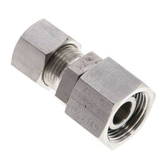 12L & 15L Stainless Steel Straight Compression Fitting with Swivel 315 bar FKM O-ring Sealing Cone ISO 8434-1