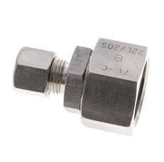 10L & 22L Stainless Steel Straight Compression Fitting with Swivel 160 bar FKM O-ring Sealing Cone ISO 8434-1