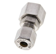 8S & 12S Stainless Steel Straight Compression Fitting with Swivel 400 bar FKM O-ring Sealing Cone ISO 8434-1