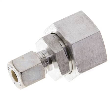 8S & 20S Stainless Steel Straight Compression Fitting with Swivel 250 bar FKM O-ring Sealing Cone ISO 8434-1