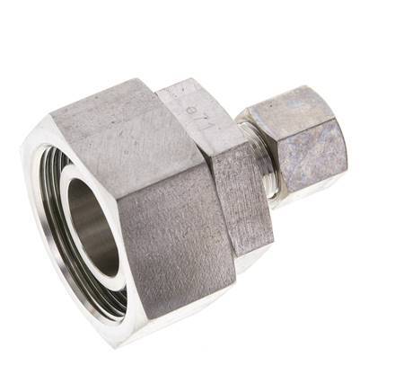 10S & 30S Stainless Steel Straight Compression Fitting with Swivel 250 bar FKM O-ring Sealing Cone ISO 8434-1