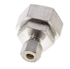10S & 30S Stainless Steel Straight Compression Fitting with Swivel 250 bar FKM O-ring Sealing Cone ISO 8434-1