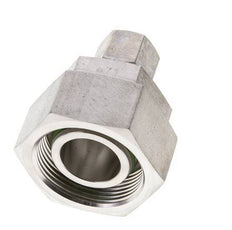 10S & 30S Stainless Steel Straight Compression Fitting with Swivel 250 bar FKM O-ring Sealing Cone ISO 8434-1