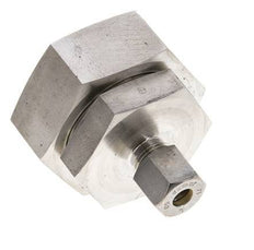 8S & 38S Stainless Steel Straight Compression Fitting with Swivel 250 bar FKM O-ring Sealing Cone ISO 8434-1