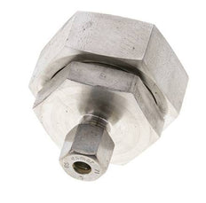 8S & 38S Stainless Steel Straight Compression Fitting with Swivel 250 bar FKM O-ring Sealing Cone ISO 8434-1