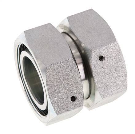 42L Zink plated Steel Straight with Swivel 160 bar NBR O-ring Sealing Cone ISO 8434-1