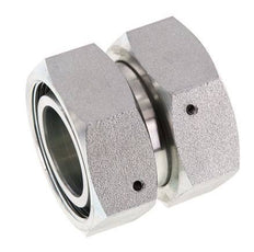 42L Zink plated Steel Straight with Swivel 160 bar NBR O-ring Sealing Cone ISO 8434-1