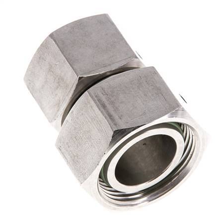 22L & 28L Stainless Steel Straight with Swivel 160 bar FKM O-ring Sealing Cone ISO 8434-1