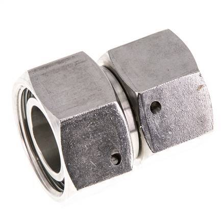 22L & 28L Stainless Steel Straight with Swivel 160 bar FKM O-ring Sealing Cone ISO 8434-1