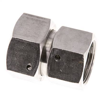 22L & 28L Stainless Steel Straight with Swivel 160 bar FKM O-ring Sealing Cone ISO 8434-1