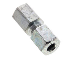 6L & M10x1 Zink plated Steel Straight Cutting Fitting with Female Threads 315 bar ISO 8434-1