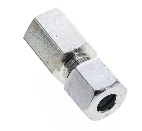 8L & M12x1.5 Zink plated Steel Straight Cutting Fitting with Female Threads 315 bar ISO 8434-1