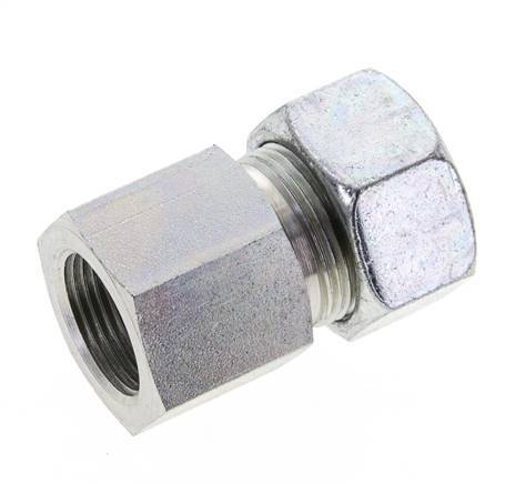 18L & M22x1.5 Zink plated Steel Straight Cutting Fitting with Female Threads 315 bar ISO 8434-1