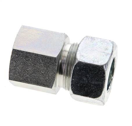 18L & M22x1.5 Zink plated Steel Straight Cutting Fitting with Female Threads 315 bar ISO 8434-1