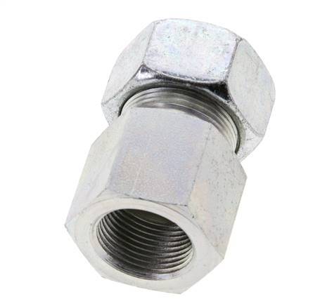 18L & M22x1.5 Zink plated Steel Straight Cutting Fitting with Female Threads 315 bar ISO 8434-1