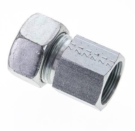 22L & M26x1.5 Zink plated Steel Straight Cutting Fitting with Female Threads 160 bar ISO 8434-1