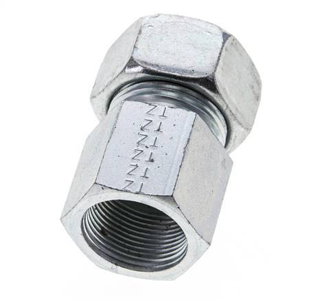 22L & M26x1.5 Zink plated Steel Straight Cutting Fitting with Female Threads 160 bar ISO 8434-1