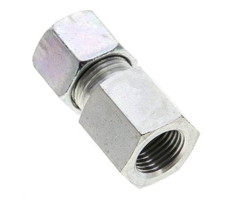 10S & M16x1.5 Zink plated Steel Straight Cutting Fitting with Female Threads 630 bar ISO 8434-1