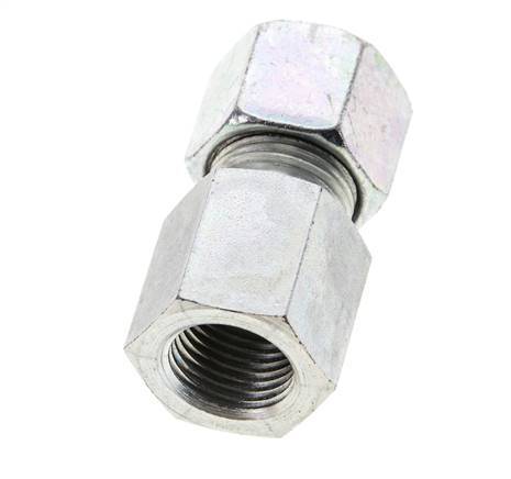 10S & M16x1.5 Zink plated Steel Straight Cutting Fitting with Female Threads 630 bar ISO 8434-1