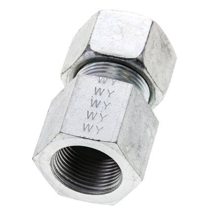 16S & M22x1.5 Zink plated Steel Straight Cutting Fitting with Female Threads 400 bar ISO 8434-1