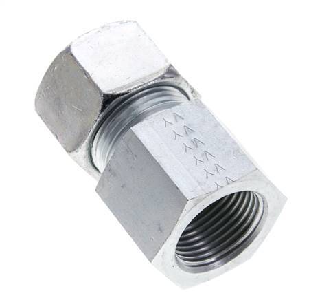 20S & M27x2 Zink plated Steel Straight Cutting Fitting with Female Threads 400 bar ISO 8434-1