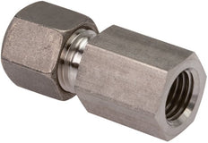25S & M33x2 Stainless Steel Straight Compression Fitting with Female Threads 250 bar ISO 8434-1