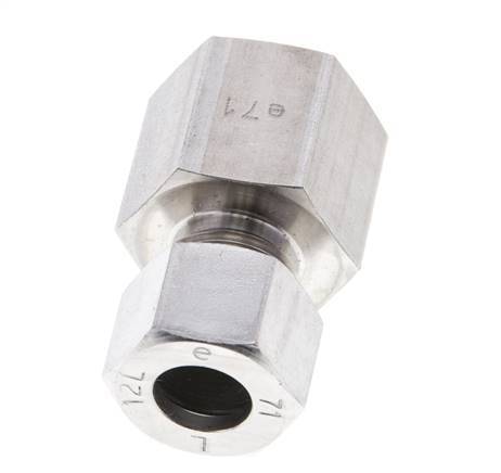 12L & M20x1.5 Stainless Steel Straight Cutting Fitting with Female Threads 315 bar ISO 8434-1