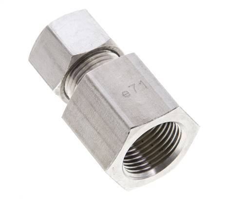 12L & M20x1.5 Stainless Steel Straight Cutting Fitting with Female Threads 315 bar ISO 8434-1