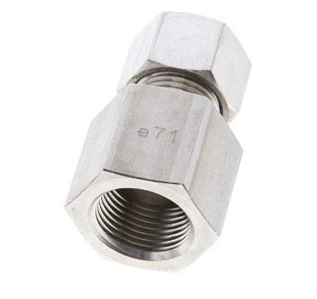 12L & M20x1.5 Stainless Steel Straight Cutting Fitting with Female Threads 315 bar ISO 8434-1