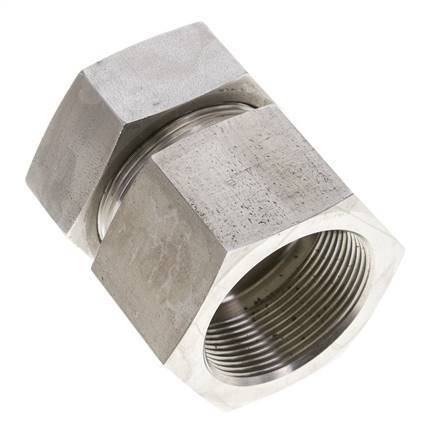 42L & M48x2 Stainless Steel Straight Cutting Fitting with Female Threads 160 bar ISO 8434-1