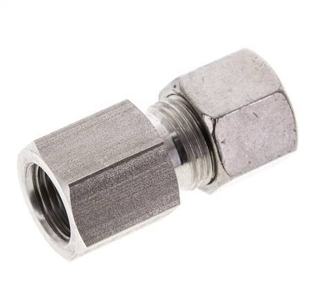 10S & M16x1.5 Stainless Steel Straight Cutting Fitting with Female Threads 630 bar ISO 8434-1