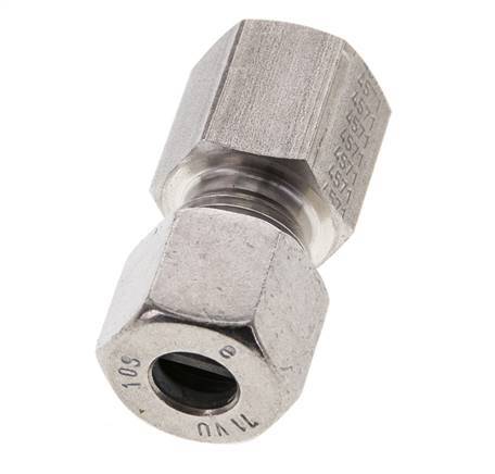 10S & M16x1.5 Stainless Steel Straight Cutting Fitting with Female Threads 630 bar ISO 8434-1