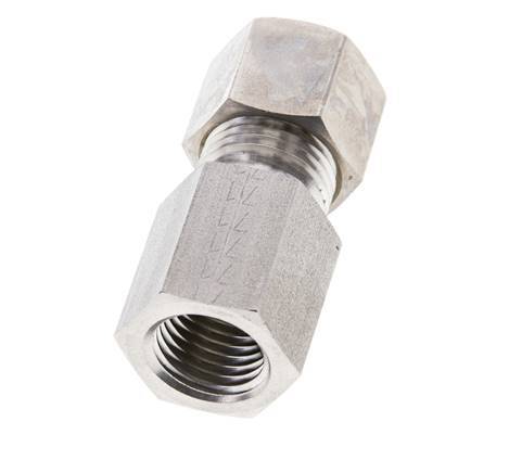 10L & M14x1.5 Stainless Steel Straight Compression Fitting with Female Threads 315 bar ISO 8434-1