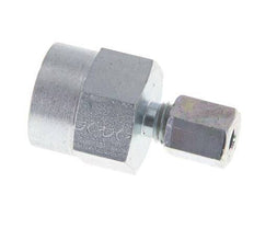 4LL & G1/4'' Zink plated Steel Straight Cutting Fitting with Female Threads for Pressure Gauges 315 bar ISO 8434-1