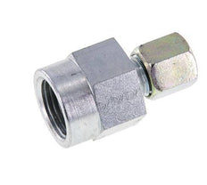 6S & G1/2'' Zink plated Steel Straight Cutting Fitting with Female Threads for Pressure Gauges 630 bar ISO 8434-1