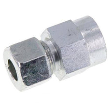 12S & G1/2'' Zink plated Steel Straight Cutting Fitting with Female Threads for Pressure Gauges 630 bar ISO 8434-1