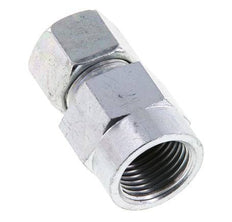 12S & G1/2'' Zink plated Steel Straight Cutting Fitting with Female Threads for Pressure Gauges 630 bar ISO 8434-1